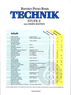 Bastien Basis Technik Stufe 2 von James Bastien 