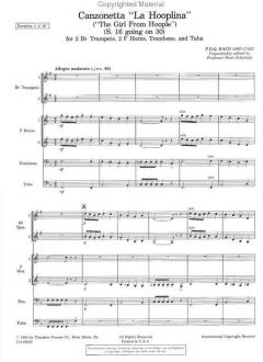 Conzonetta la Hopplina (The Girl From Hoople) (P. D. Q. Bach) 