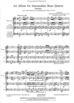 An Album For Intermediate Brass Quartet (Wolfgang Amadeus Mozart) 