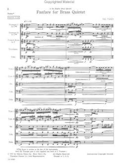 Fanfare For Brass Quintet 