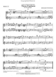 Three Fanfares von Bernard Fitzgerald 