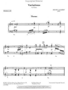 Harp Trio von Henri Lazarof 