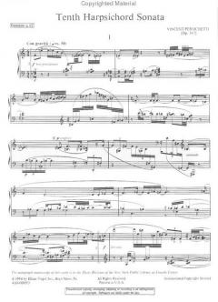Tenth Harpsichord Sonata (Vincent Persichetti) 