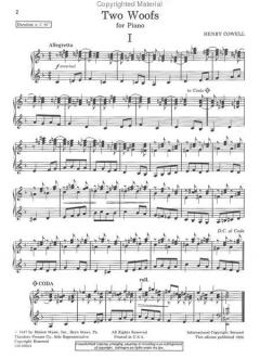 Two Woofs von Henry Cowell 