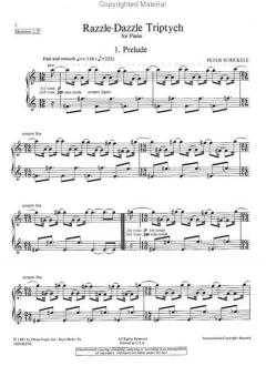 Razzle-Dazzle Triptych for Piano von Peter Schickele 