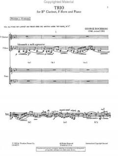 Trio von George Rochberg 