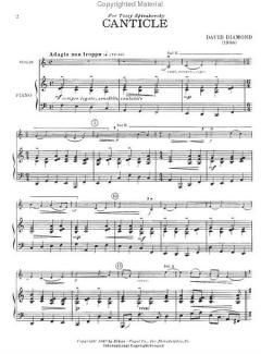 Canticle von David Diamond 