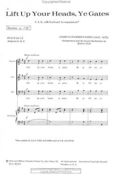 Lift Up Your Heads, Ye Gates (Andreas Hammerschmidt) 