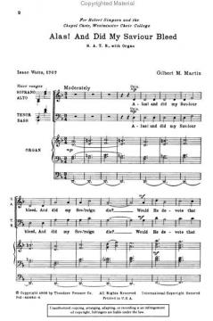 Alas! And Did My Saviour Bleed (Gilbert M. Martin) 