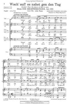 Wach' auf! es nahet gen den Tag (Richard Wagner) 