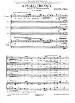 A Psalm Trilogy (Samuel Adler) 