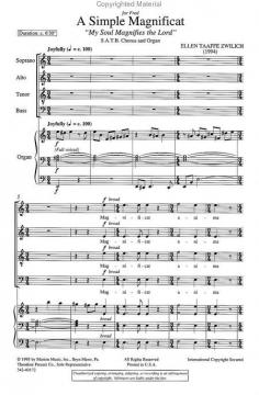 A Simple Magnificat (Ellen Taaffe Zwilich) 
