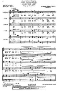 She Is So Dear (Sie ist mir Lieb') (Michael Praetorius) 