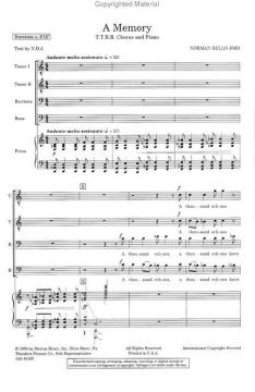 A Memory (Norman Dello Joio) 