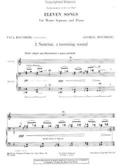 Eleven Songs von George Rochberg 