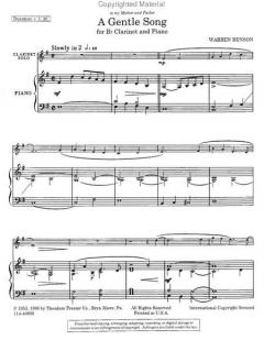 A Gentle Song von Warren Benson 