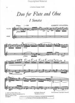 Duo For Flute And Oboe von Alberto E. Ginastera für Holzbläser Duo im Alle Noten Shop kaufen