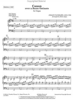 Canon over a Basso Ostinato von Johann Pachelbel 