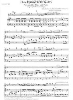 Flute Quartet in D K 285 von Wolfgang Amadeus Mozart 