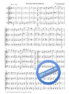 Lieder für Blockflöten-Quartett Band 2 (Comedian Harmonists) 