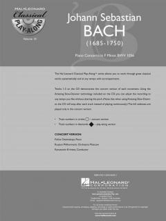 Piano Concerto In F Minor, BWV 1056 von Johann Sebastian Bach 