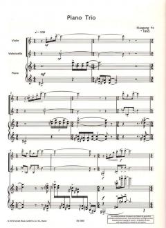 Piano Trio op. 59 von Xiaogang Ye 