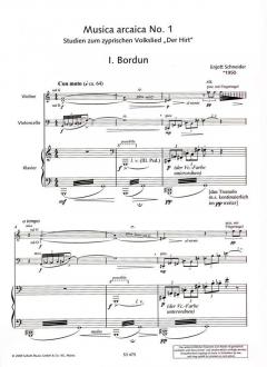 Musica arcaica no. 1 von Enjott Schneider 