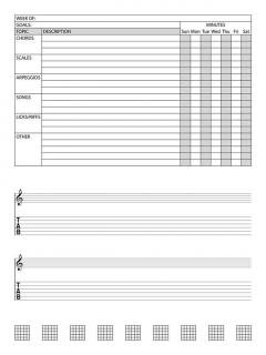 Guitar Practice Planner 