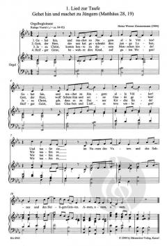 Vier neue Lieder zu Kasualien von Heinz Werner Zimmermann (Download) 