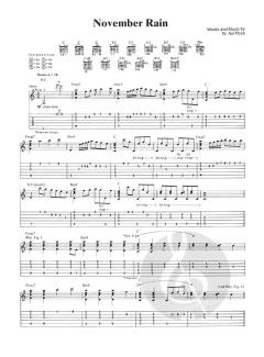 November Rain von Guns N' Roses 