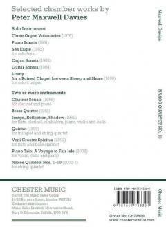 Naxos Quartet No. 10 von Peter Maxwell Davies 