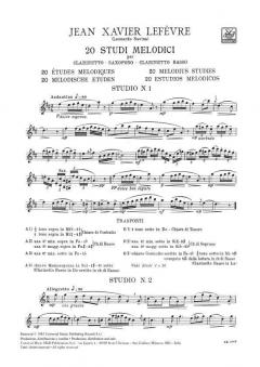 20 Studi Melodici von Jean-Xavier Lefèvre 