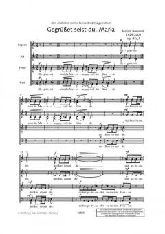 Gegrüßet seist du, Maria op. 97e, 1 von Bertold Hummel 