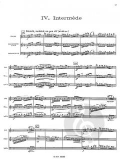Quatuor. .Fin des Temps...Parties (Cl/Vl/Vlc/Piano (Olivier Messiaen) 