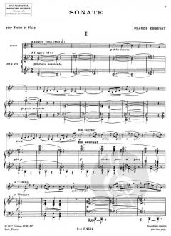 Sonate, pour Violon et Piano von Claude Debussy 