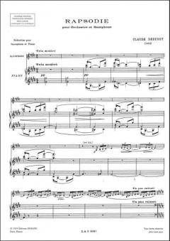 Rhapsodie, pour Orchestre et Saxophone von Claude Debussy 