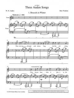 Three Auden Songs von Huw Watkins 