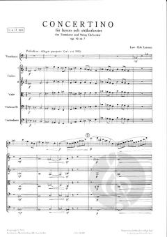 Concertino op. 45/7 by Lars-Erik Larsson » Sheet Music for String