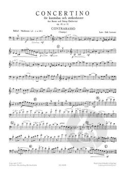 Concertino För Kontrabas von Larsson LE im Alle Noten Shop kaufen
