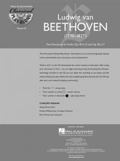 Two Romances Op. 40 in G & Op. 50 in F von Ludwig van Beethoven 