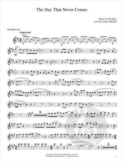 Best of Metallica for Tenor Sax 