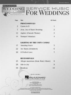 Service Music for Weddings 