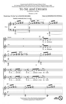 To Sit And Dream von Rosephanye Powell (Download) 