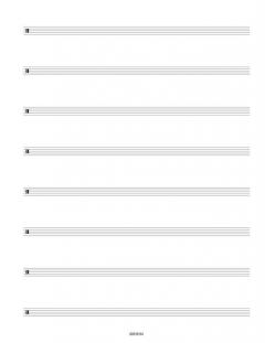 Hal Leonard Drum Manuscript Paper 