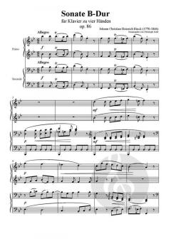 2 Sonates pour Pianoforte à quatre mains von Johann Christian Heinrich Rinck 