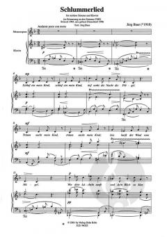 Sechs frühe Lieder von Jürg Baur 