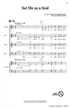 Lenten Canticles 