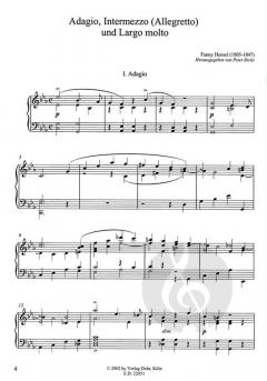 Drei Klavierstücke von Fanny Hensel im Alle Noten Shop kaufen (Partitur)
