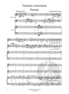 Fantasia concertante für zwei Hörner und Kammerorchester von Bernhard Krol für 2 Hörner und Klavier