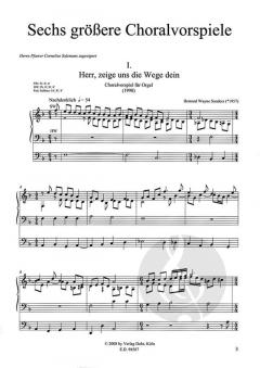 6 grössere Choralvorspiele von Bernard Wayne Sanders 